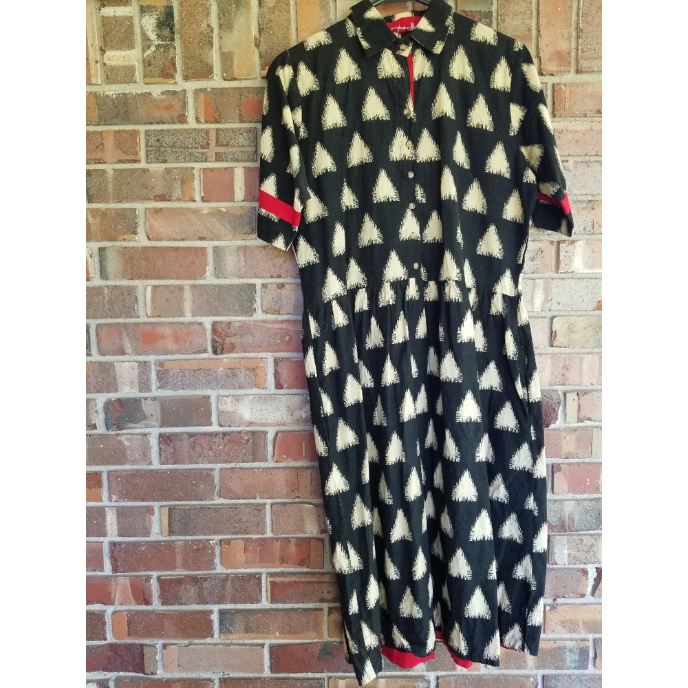Vintage dress with ace and jig feel